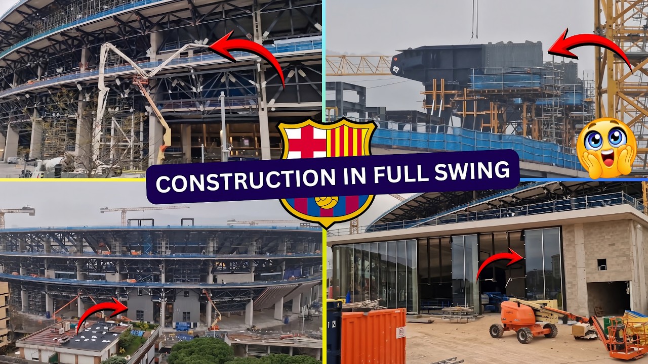 INSIDE THE NEW CAMP NOU! Massive Construction Progress Despite Heavy Rain | March, 2026 Update