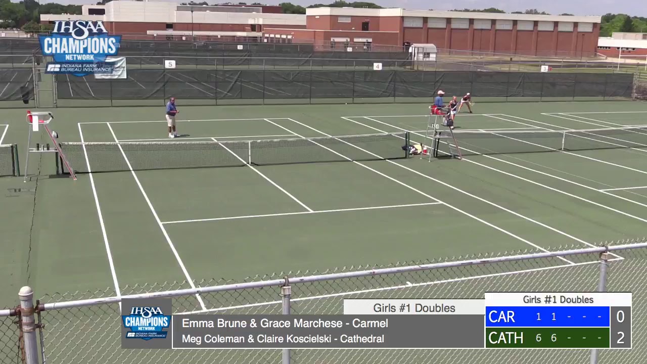 2018 Girls Tennis Team State Finals - #1 Doubles