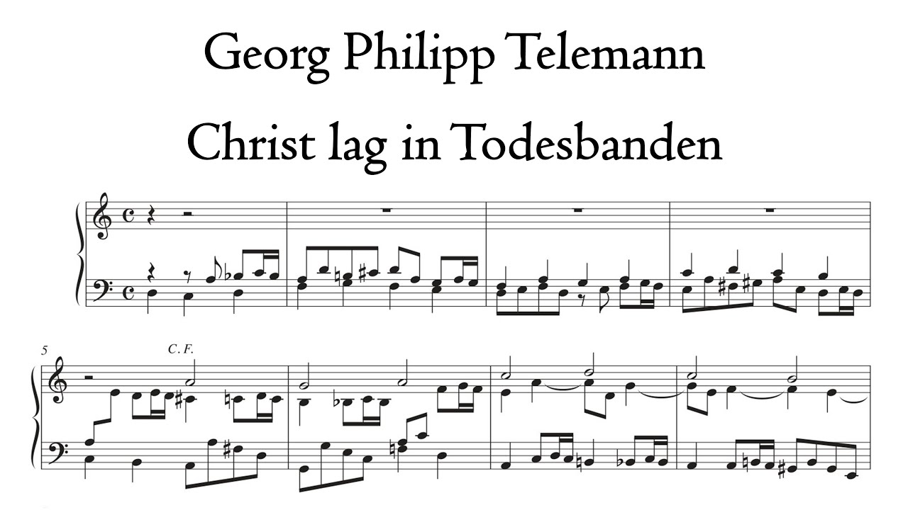 Telemann - Christ lag in Todesbanden, TWV 31:27 - Mascioni organ, Este, Hauptwerk