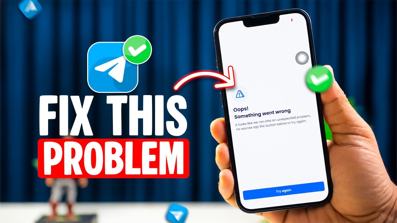 Как исправить ошибку &laquo;Oops! Something Went Wrong. Please Try Again Later.&raquo; в Telegram на iPhone (...