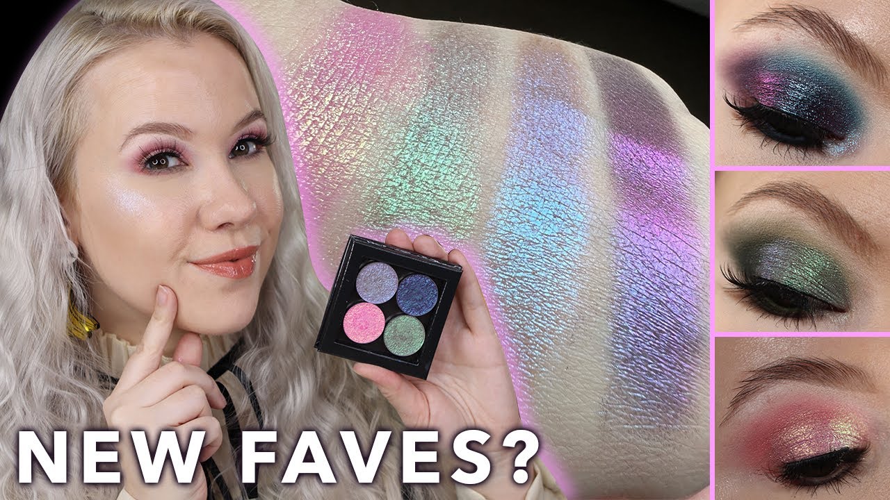 MBA Cosmetics Multichrome Eyeshadows | Swatch comparisons & 3 Looks