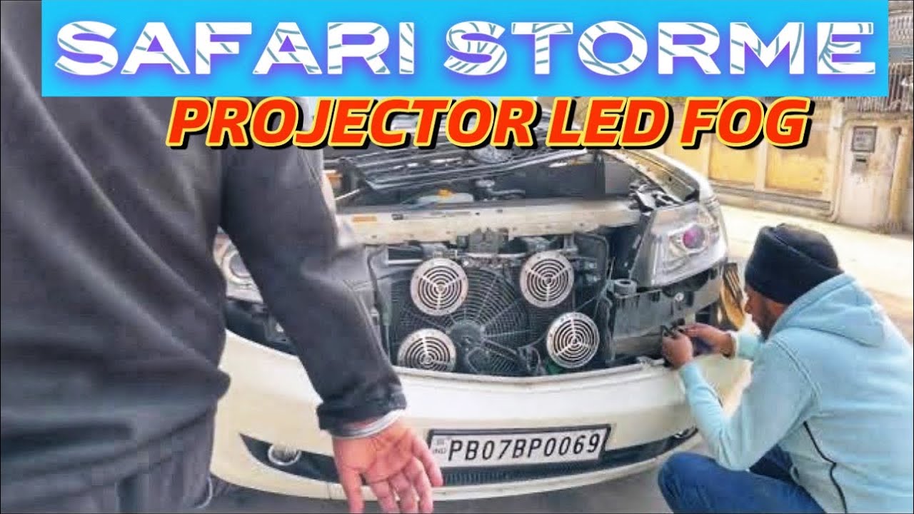 Safari nu pawa ditia new lights.. tata safari projector fog lamps.