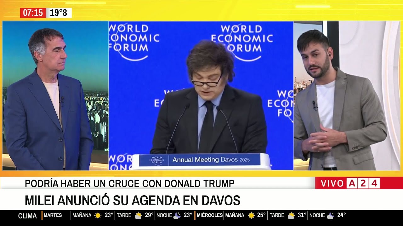 📢 Javier Milei y su agenda en Davos: podría haber un cruce con Donald Trump