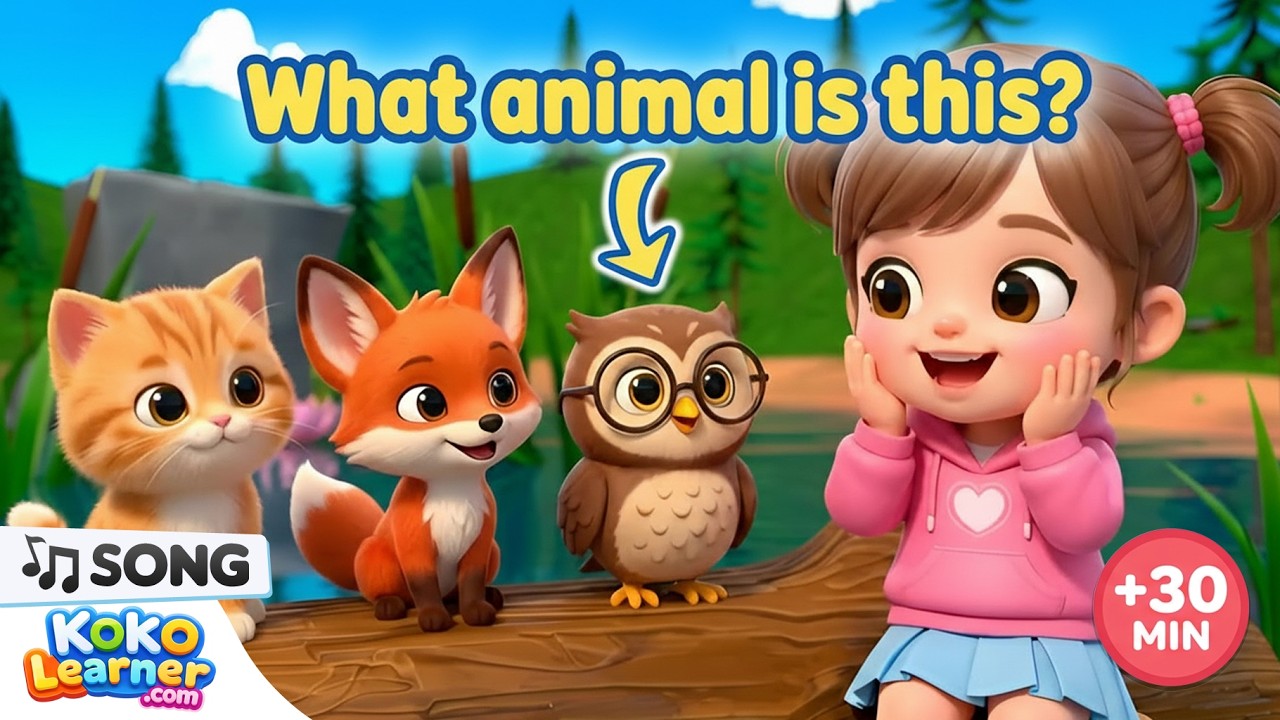 Animals Song for Kids 🐶 Learn Animal Names & Sounds | 30 Minutes | Koko Learner