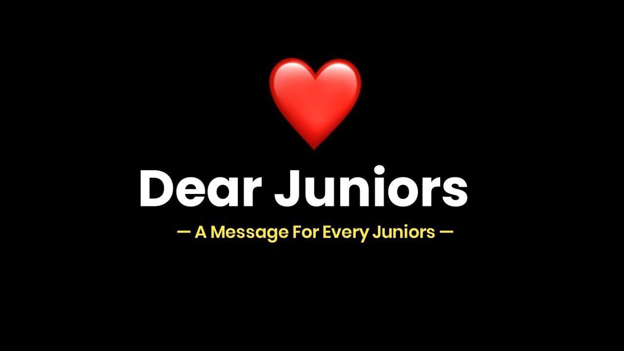 An Emotional Message For Every Junior ❤️ | Dear Juniors | Farewell Poetry | KKSB