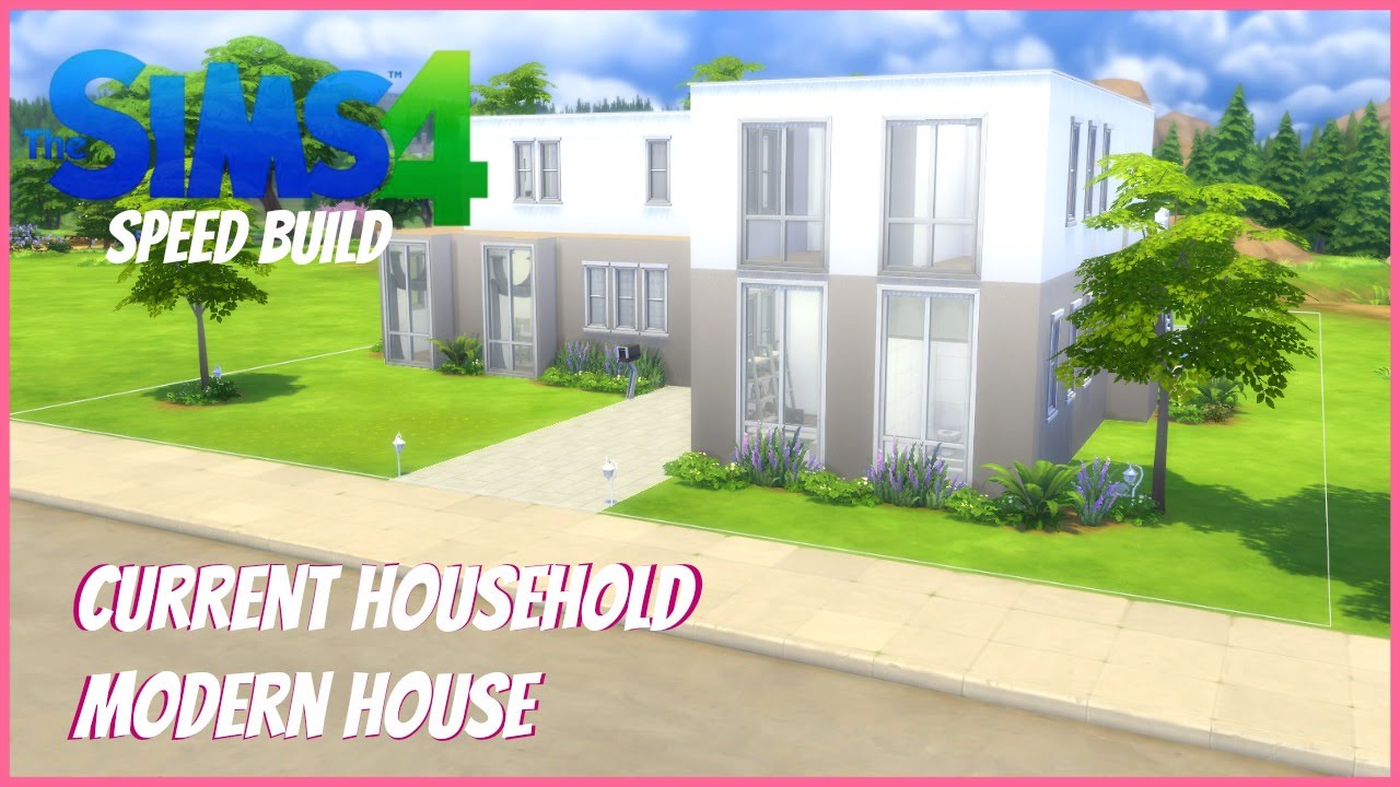 The sims 4: Speed build - Modern house ( till mitt current household)