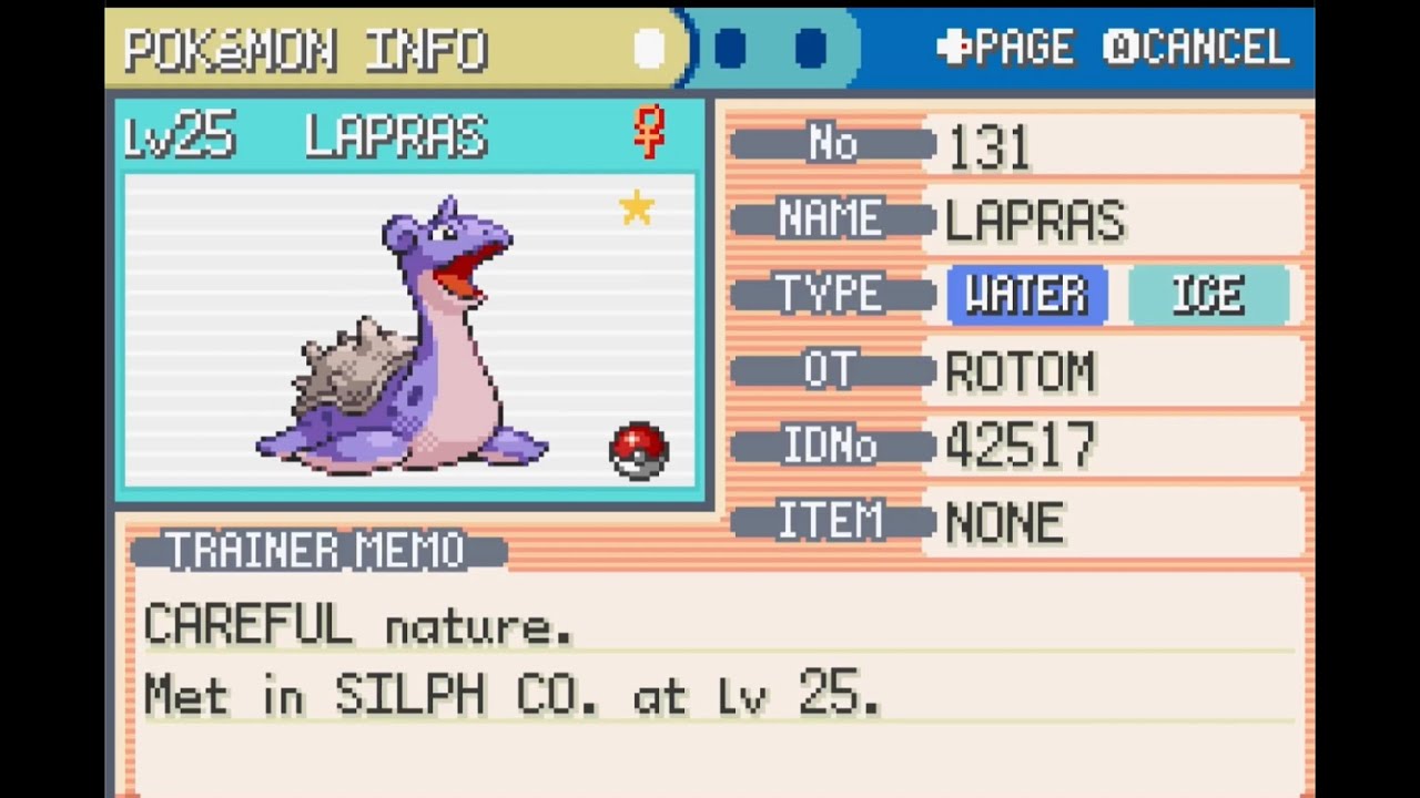 Part 16: Shiny Lapras!