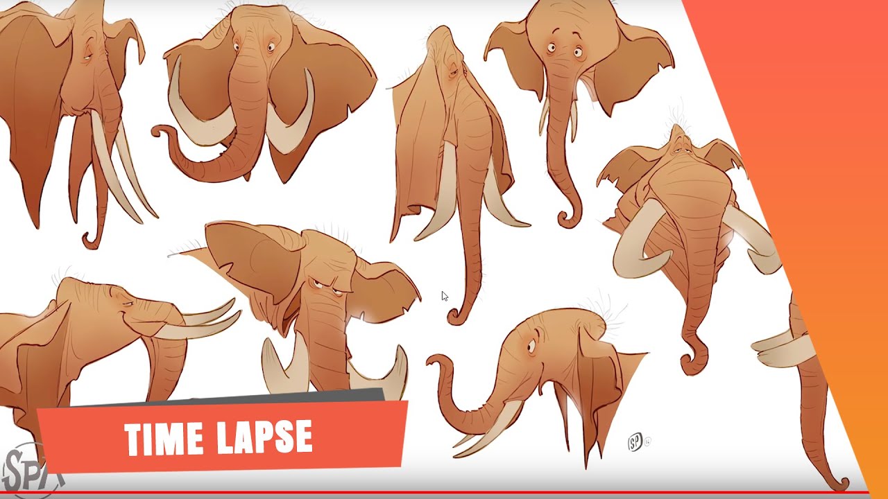 The SPA Studios | Sergio Pablos' Character Time Lapse Drawing 