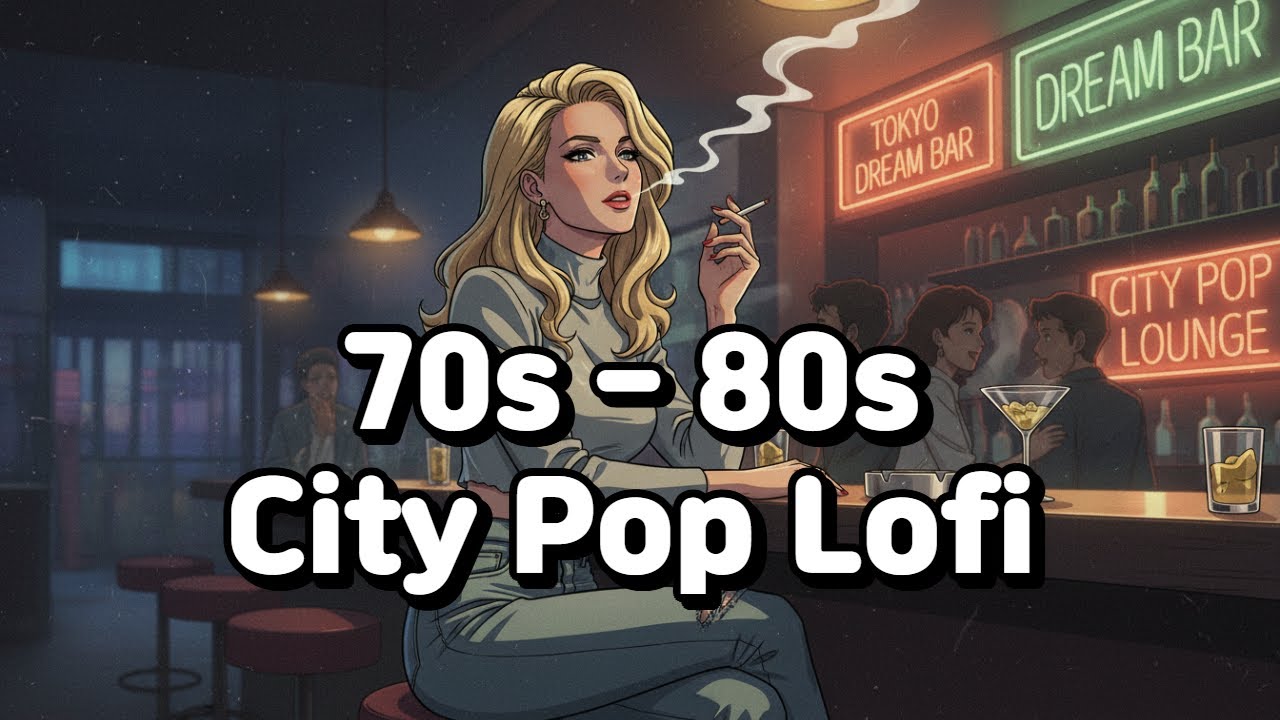 1 Hour City Pop Cafe Lofi ☕ Vintage 70s-80s City Pop Beats to Study / Work / Relax