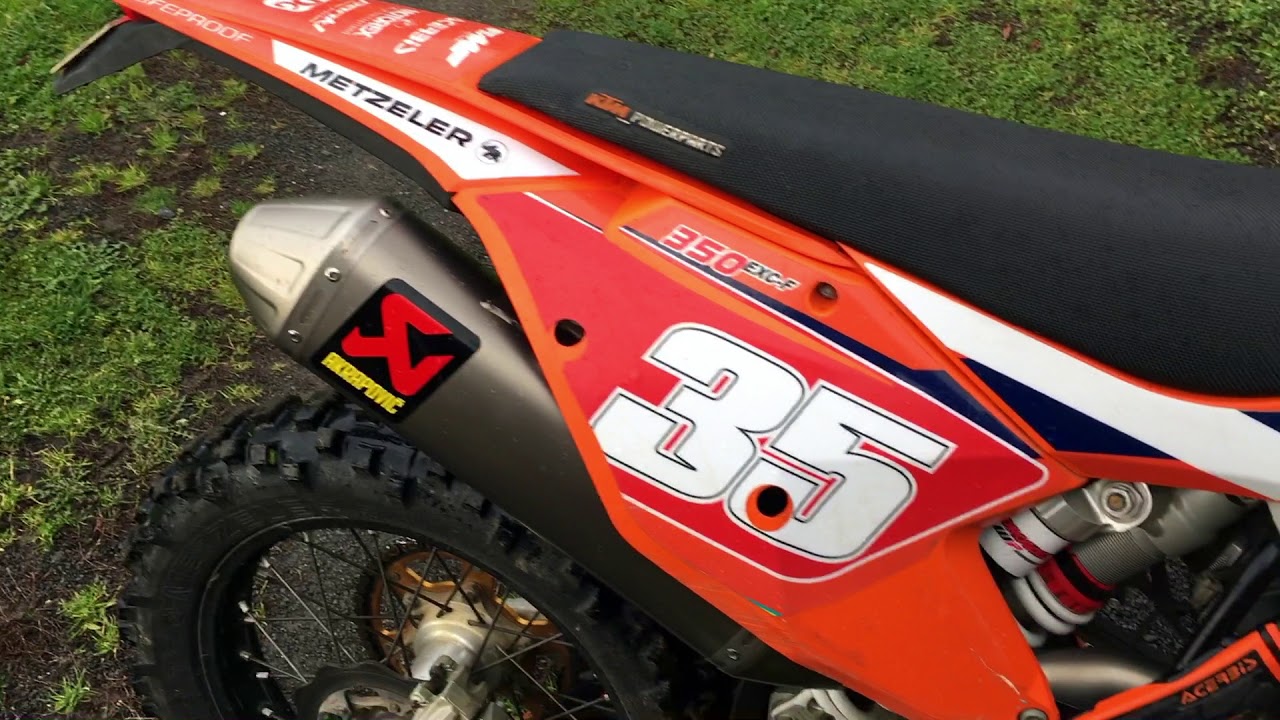 Akrapovic Sound Check KTM 350 EXC-F 2017