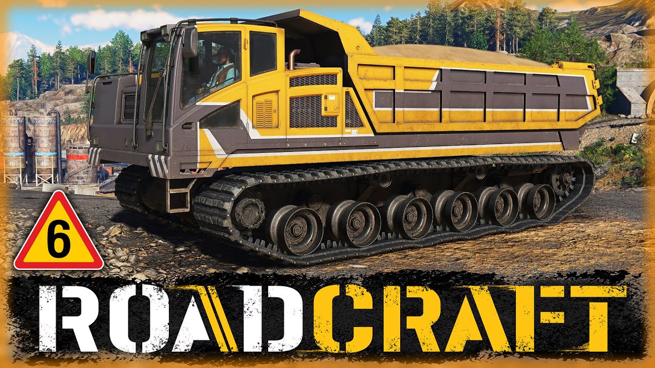 ПЕРВАЯ СЛОЖНАЯ КАРТА! СТРОИМ ДВУХПОЛОСНУЮ ДОРОГУ! | RoadCraft 🚜 | Часть #6