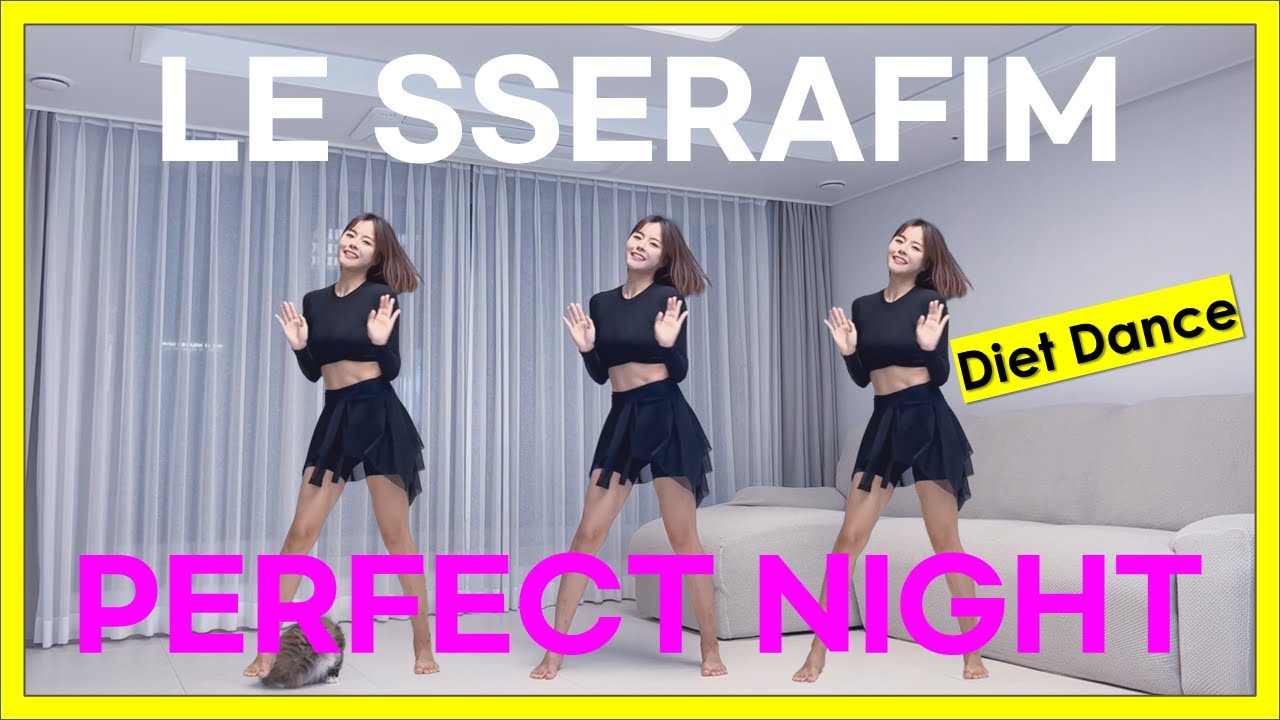 kpop dance workout to lose weight for biginners | LE SSERAFIM-'Perfect Night'