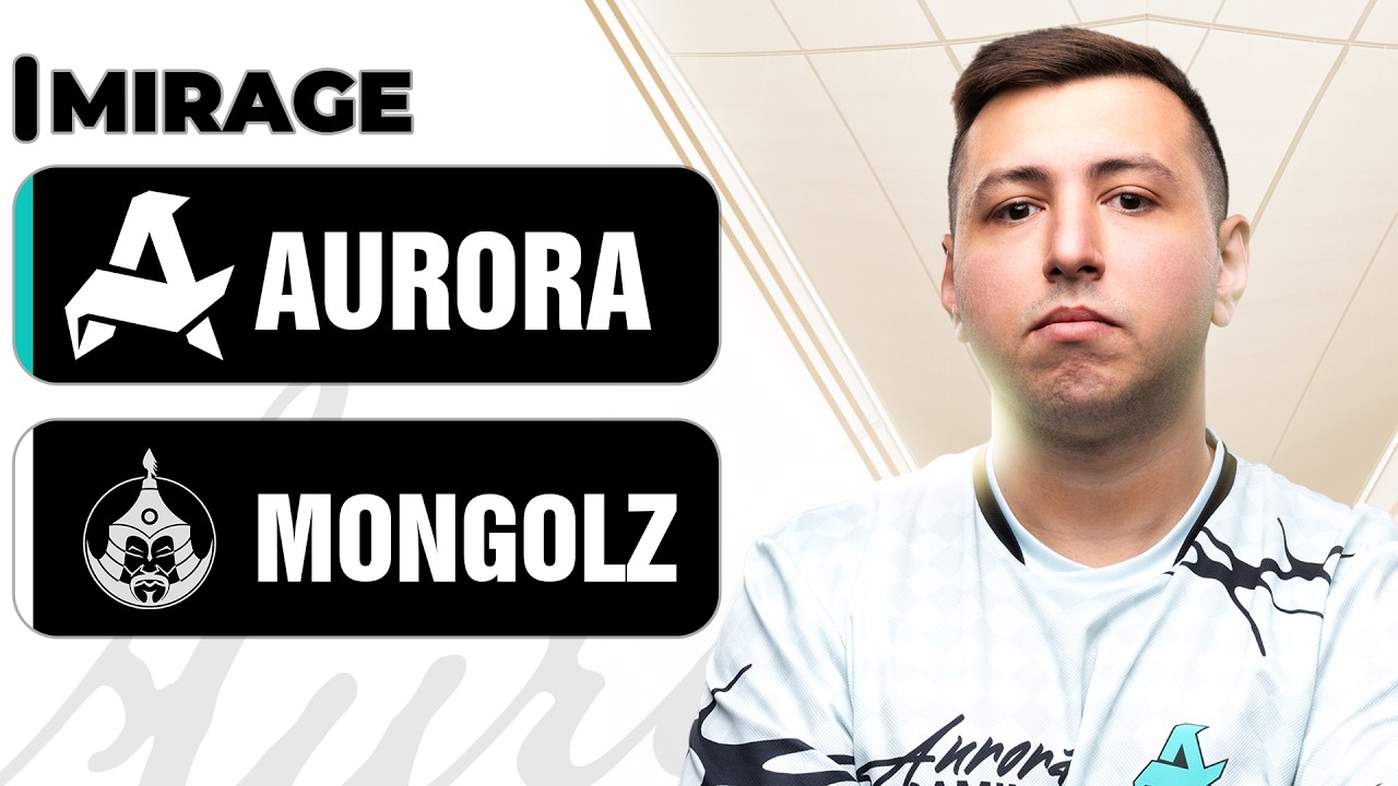 KAFA KAFAYA GEÇEN HARİTA! Aurora Vs. MongolZ (MIRAGE) ESL Pro League S23 Stage 2 | BO3