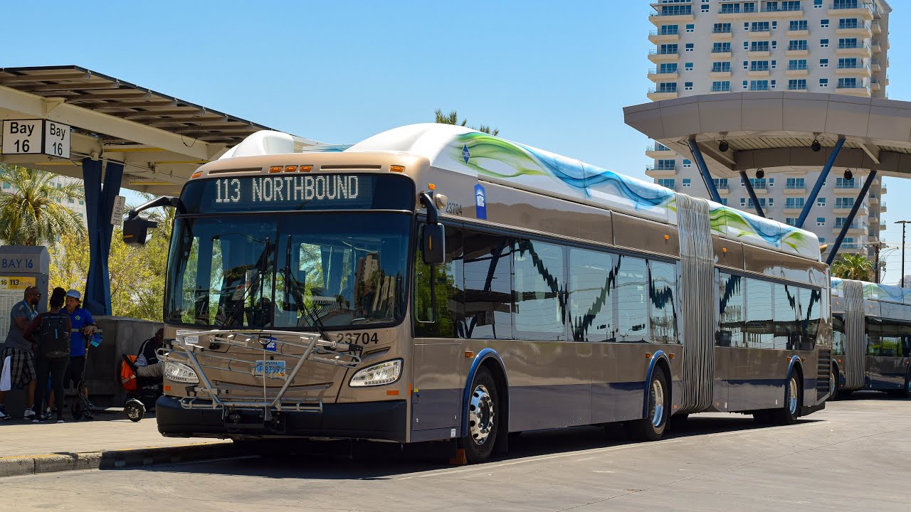 RTC Las Vegas: On Board 2016 New Flyer Xcelsior XN60 Articulated CNG 
