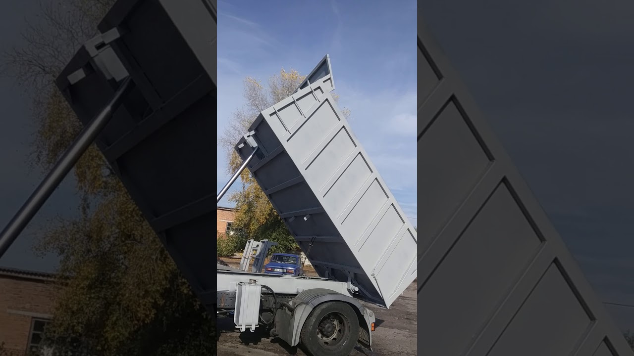 Переобладнання тягача в самоскид. Установка на тягач самосвального кузова.