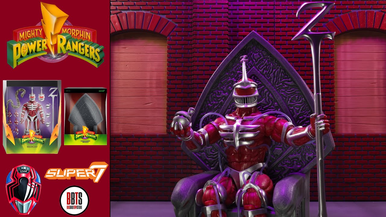 Super7 Ultimates! LORD ZEDD & THRONE Mighty Morphin Power Rangers Wave 3 MMPR Figure Review