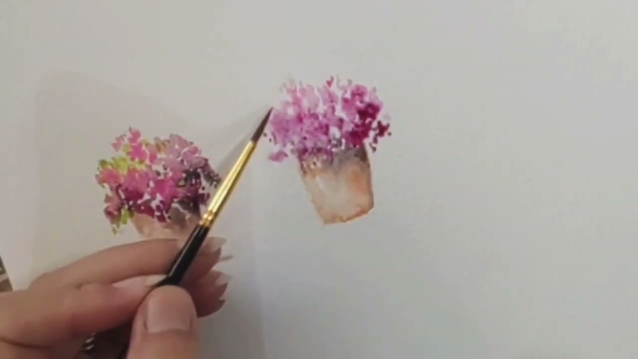 Learn these Basic watercolor techniques in a fun simple exercise.