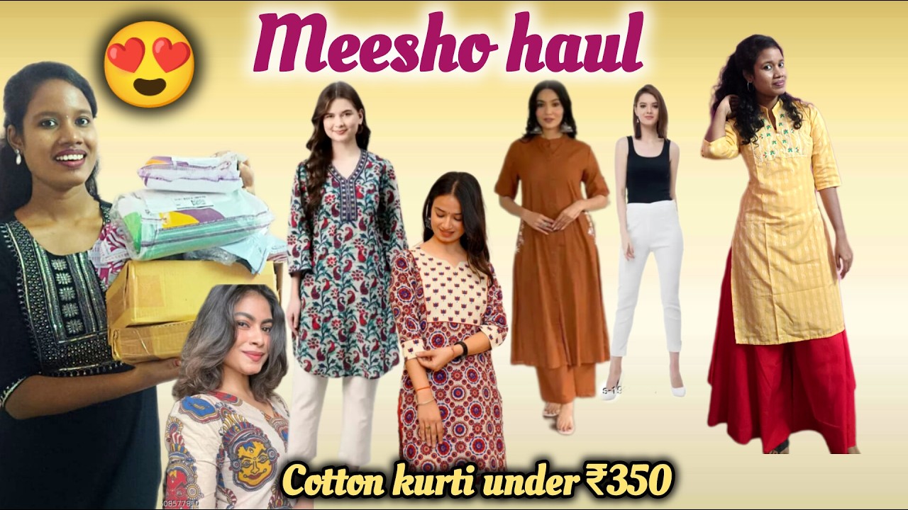 Meesho 🥳 Budget Kurtis Haul 🧿🛍️ | Honest review 🌷 Low price Kurti 🔥| தமிழ் ✨ | #meesho