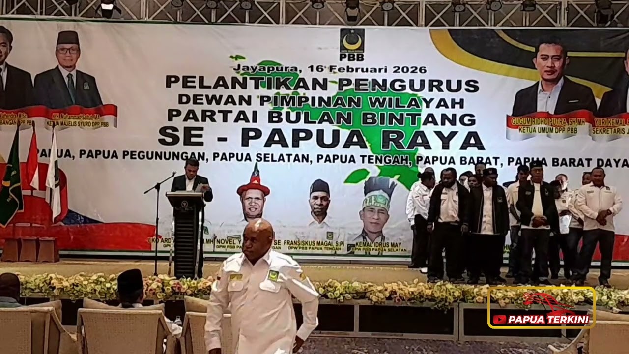 Pelantikan Pengurus Wilayah PBB se-Papua Raya @papuaterkini998 