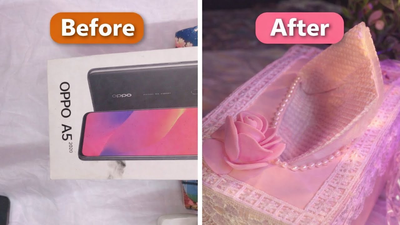 How to Decorate Tissue Box| Easy DIY at home|| 
