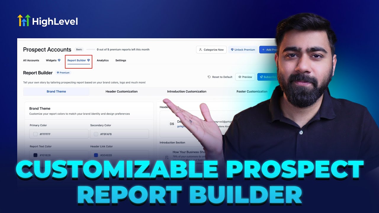 How to Personalize Your HighLevel Prospecting Reports