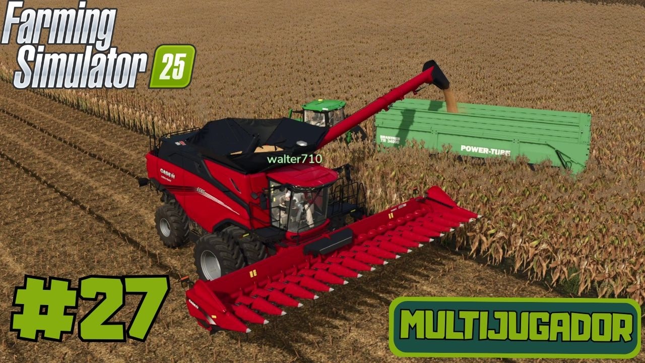 Terminamos el CONTRATO de MAÍZ y vamos con 5 COSECHADORAS a por GIRASOLES 🌻🚜Cap 27 FS25