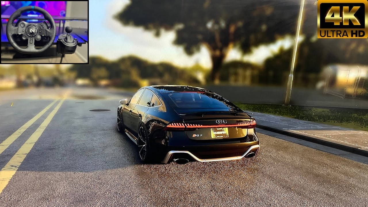 Audi RS 7 Sportback | Crew Motorfest | Steering wheel gameplay