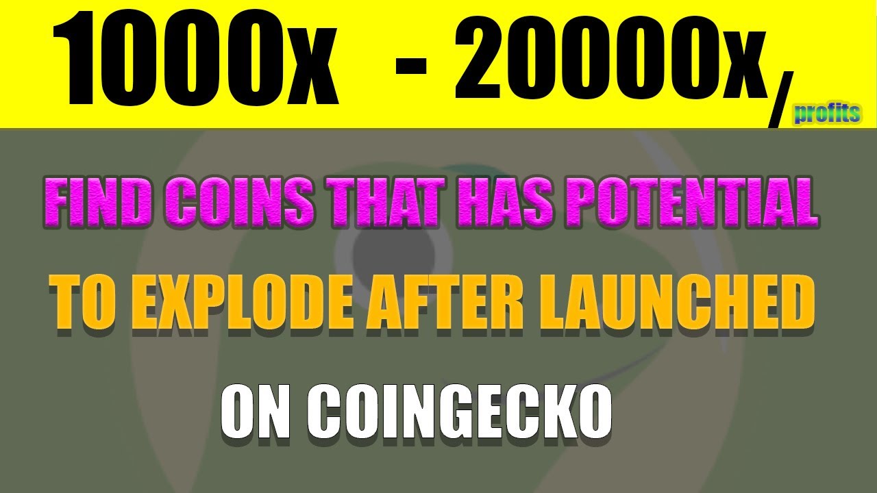 HOW TO FIND NEW COINS THAT RECENTLY ADDED ON COINGECKO / POTENTIAL 1000X