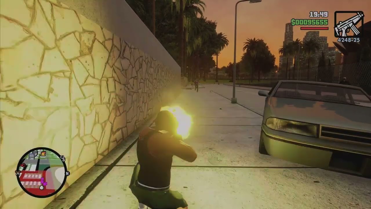 GTA San Andreas Definitive Edition - CJ vs Ballas - Turf war (Gang war) - PS5