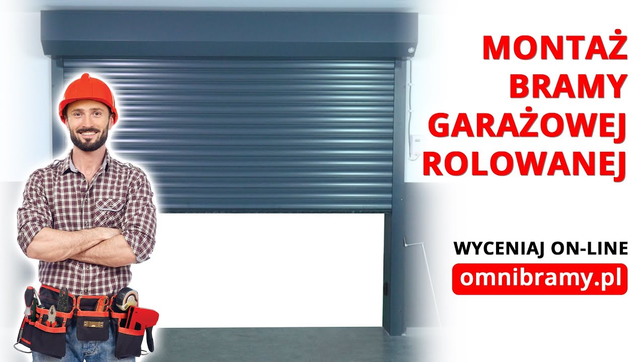Jak zamontować bramę rolowaną garażową PA77 z napędem – montaż OMNIbramy.pl NAJLEPSZE DRZWI GARAŻOWE