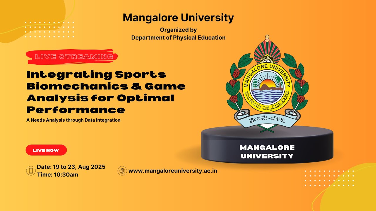 GIAN Course - Day 1 - Integrating Sports Biomechanics & Game Analysis for Optimal Performance
