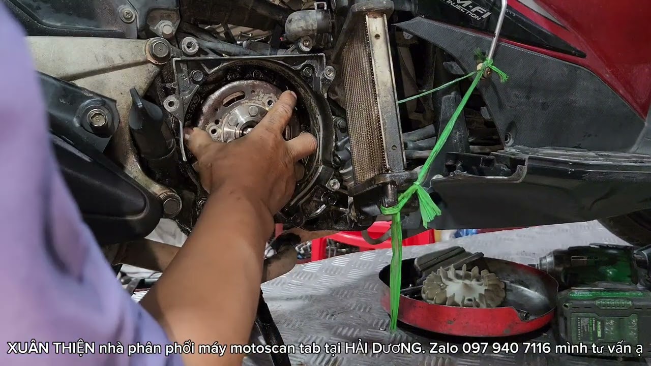 PHƯƠNG PHÁP THAY PHỚT BÊN ĐIỆN XE AIR BLADE VÀ CÁC XE TƯƠNG TỰ, NHANH KHÔNG CẦN THÁO NHIỀU CHI TIẾT.