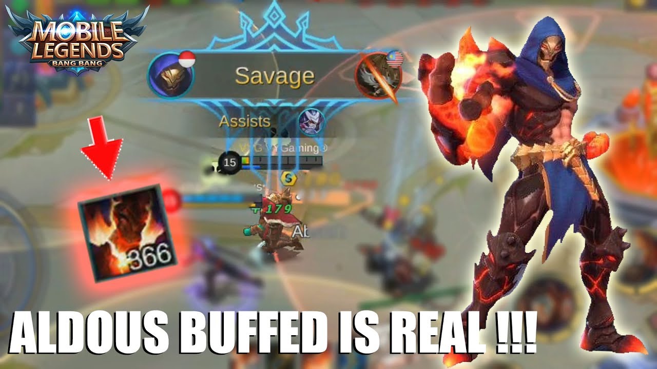 SIAP SIAP JADI META - ALDOUS DI BUFF JADI SANGAT MENGERIKAN (MOBILE LEGENDS)