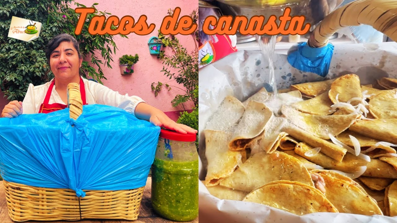 Receta De TACOS DE CANASTA 🧺 con su salsa tradicional 🌶️