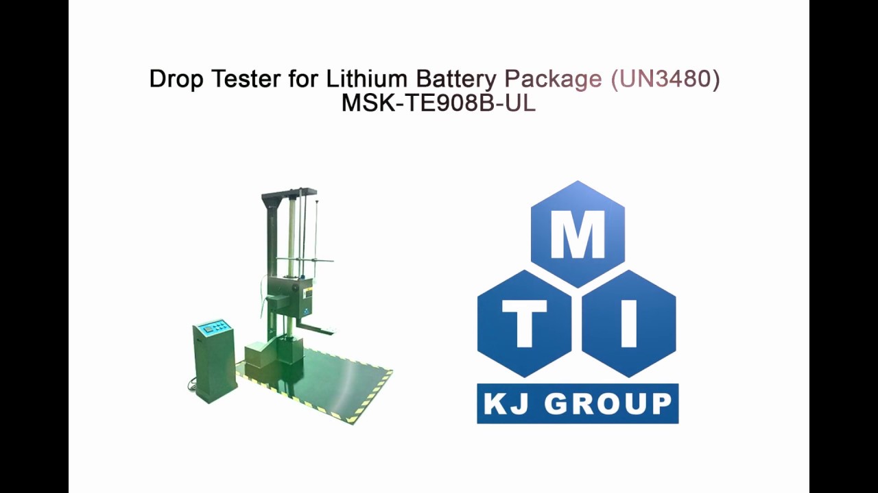 Drop Tester for Lithium Battery Package (UN3480) - MSK-TE908B-UL
