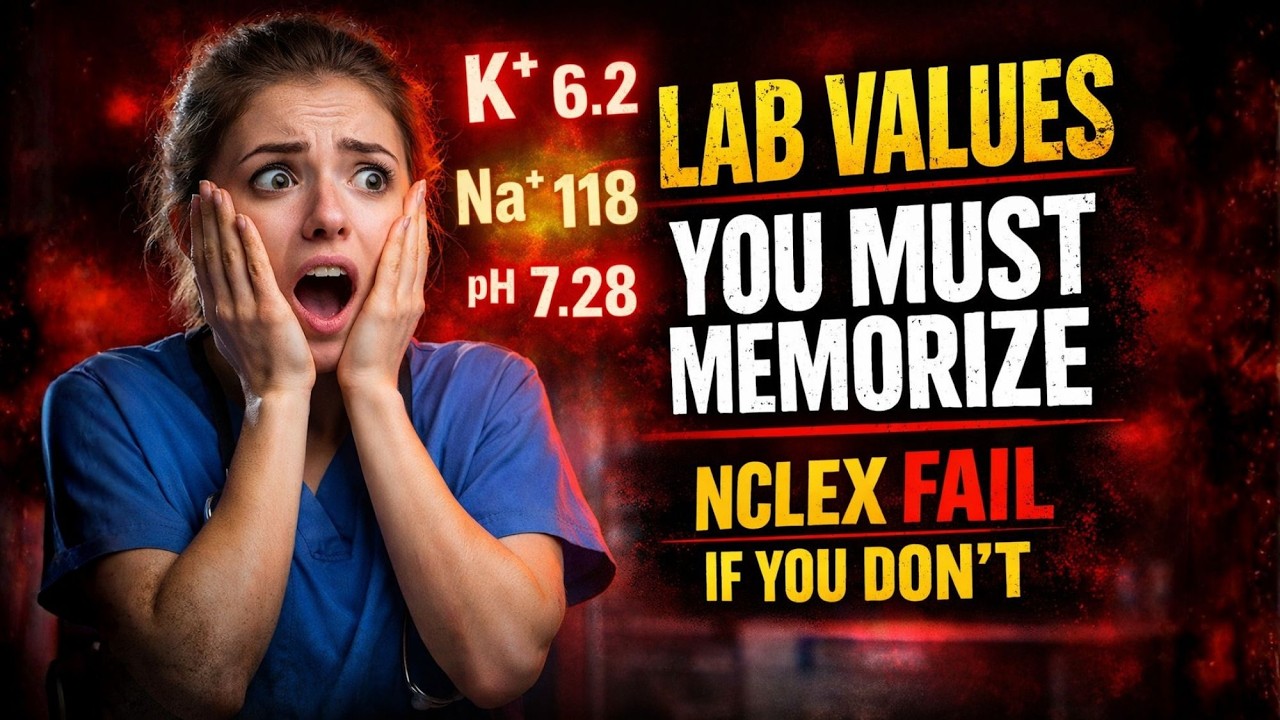50 вопросов по лабораторным показателям NCLEX, которые вы обязательно должны запомнить #2026 #обр...