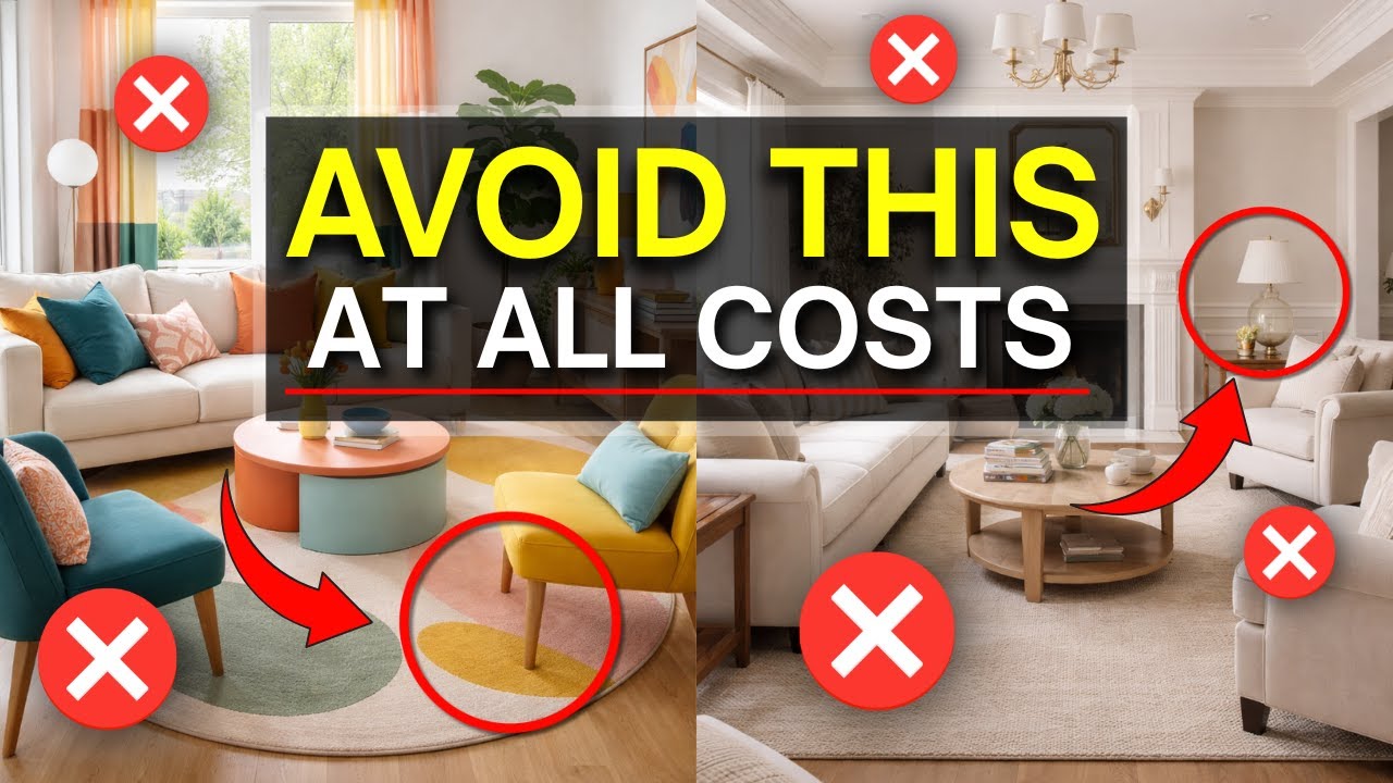 8 Living Room Design Mistakes That You Will Regret later
