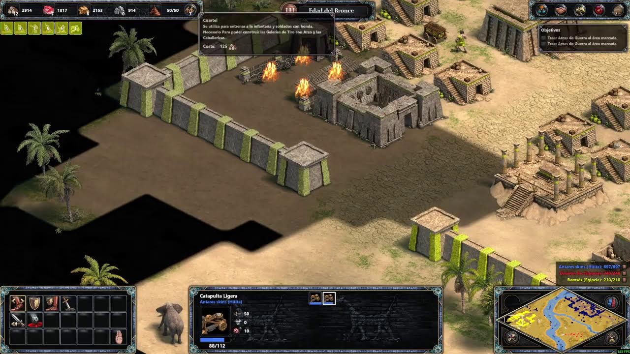 age of empires 1 modo campaña Hititas mision 3