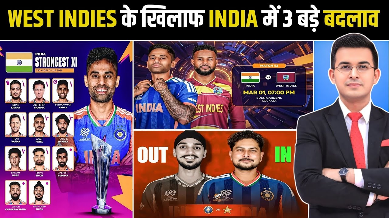 India vs West Indies Playing 11 घोषित | West Indies के खिलाफ टीम इंडिया बड़े बदलाव 