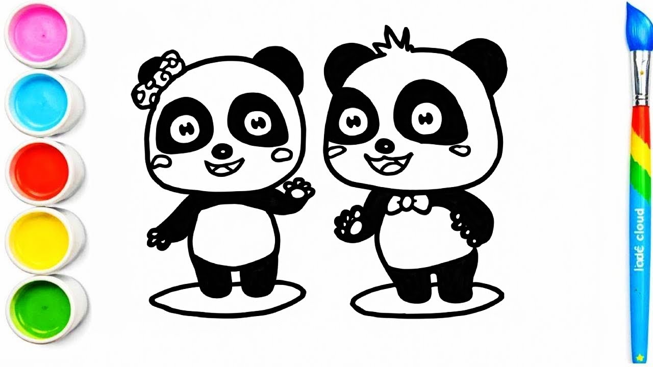 Miumiu & Kiki From BabyBus | Fun Drawing and Coloring Intro for Kids 🎨🌈| Little Cloud