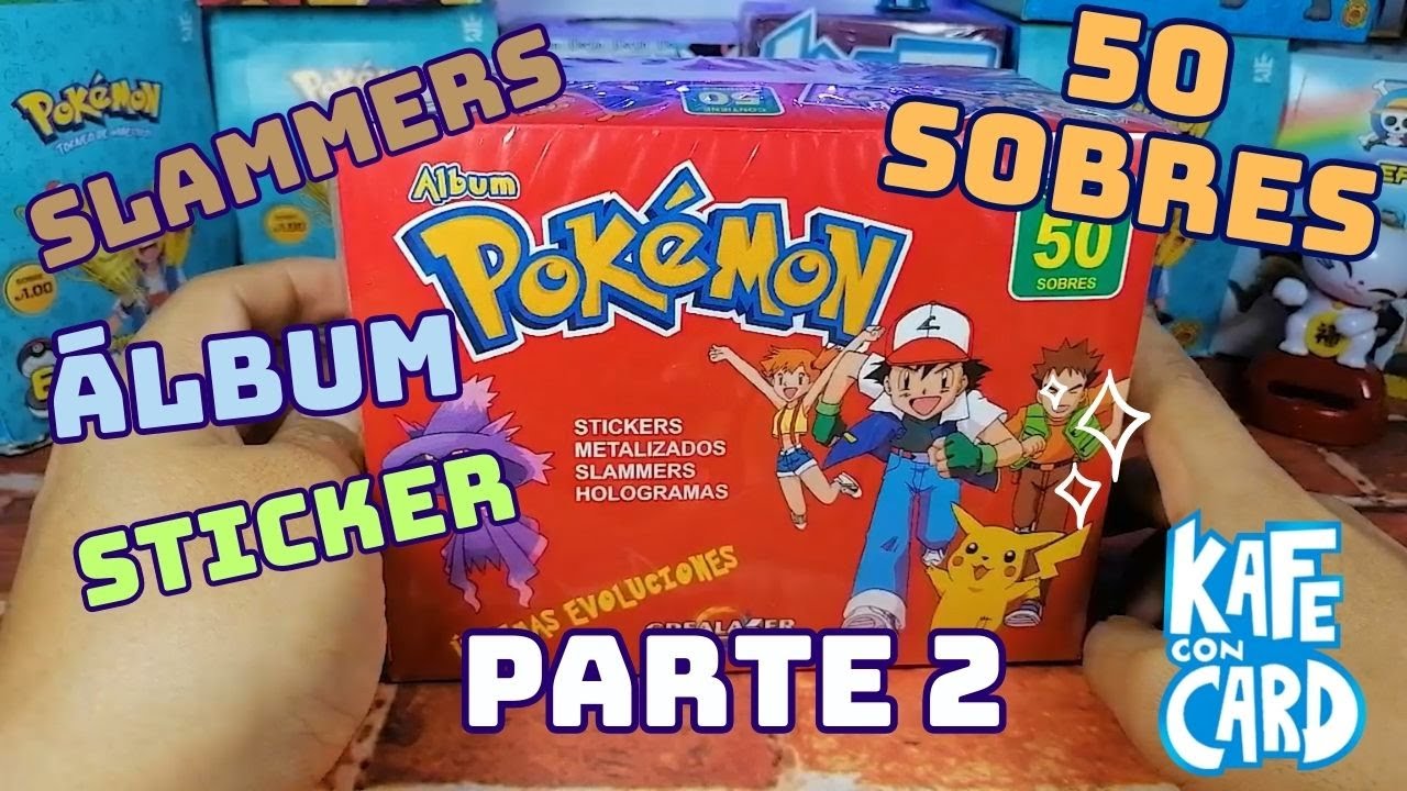 Pokémon Slammer Apertura parte 2- Editorial Crealaser no oficial - álbum sticker