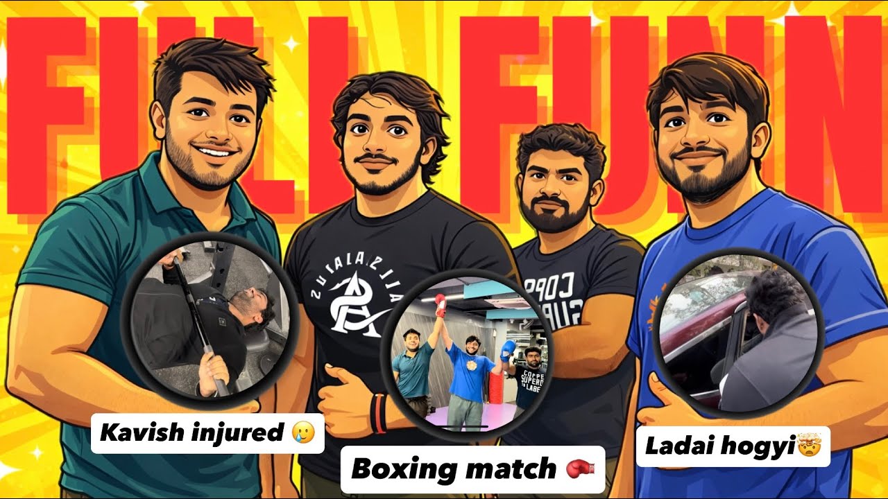 Kavish Injured 🤕 Full fun 🤩 ￼Boxing match Kavish VS Raja 🥊🥊
