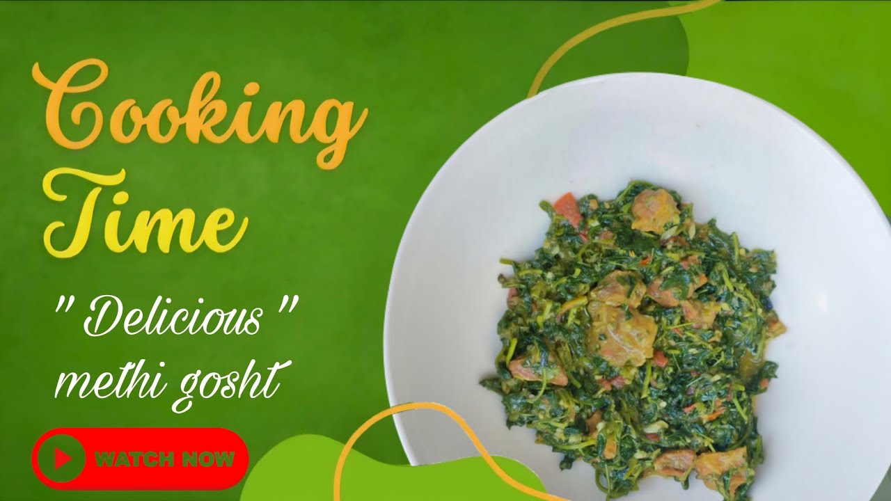 Quick, delicious, needs few ingredients, Easy Methi Gosht Recipe. Can use mutton or chicken too !!