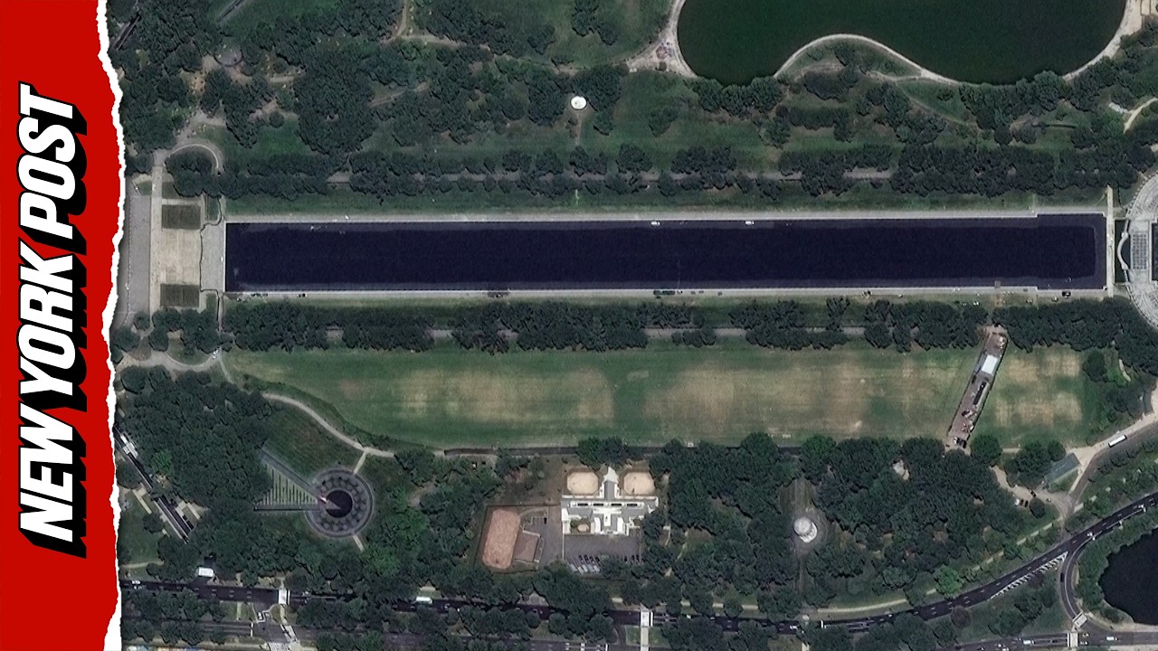 Before and After: Satellite Imagery Shows Reflecting Pool Upgrade