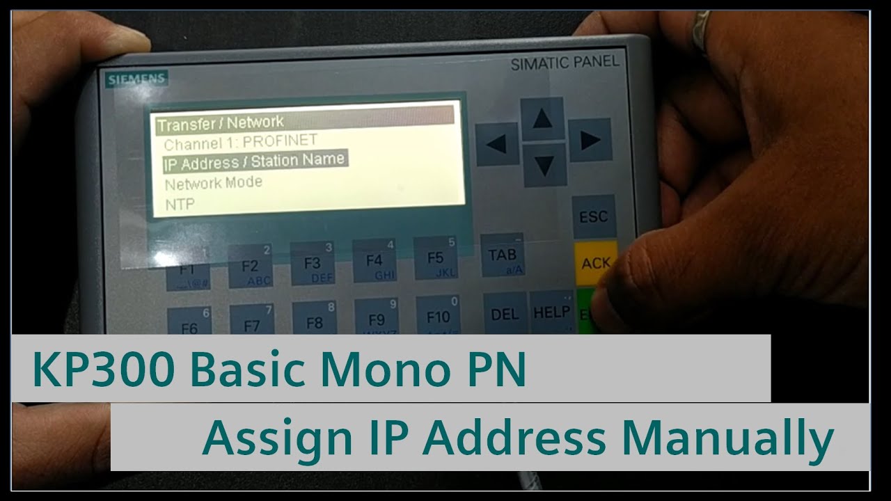 KP300 Basic Mono PN HMI - Changing IP Address