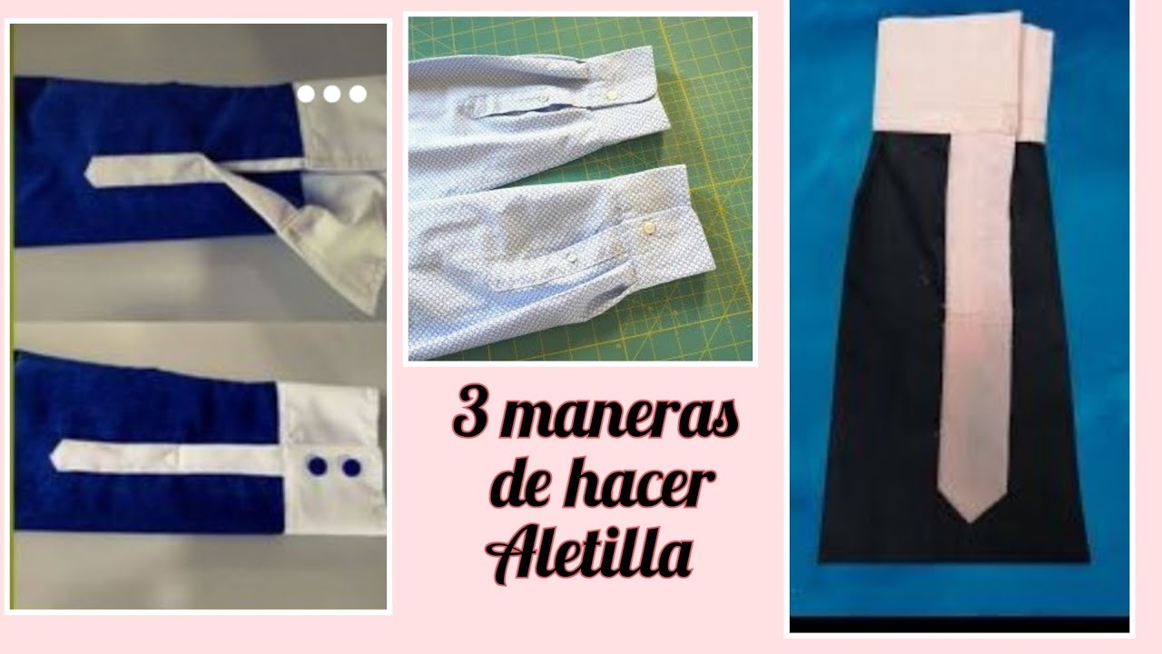 3 formas de hacer aletilla para camisa de hombre ,manga larga #2023 #tendencia #mes del padre