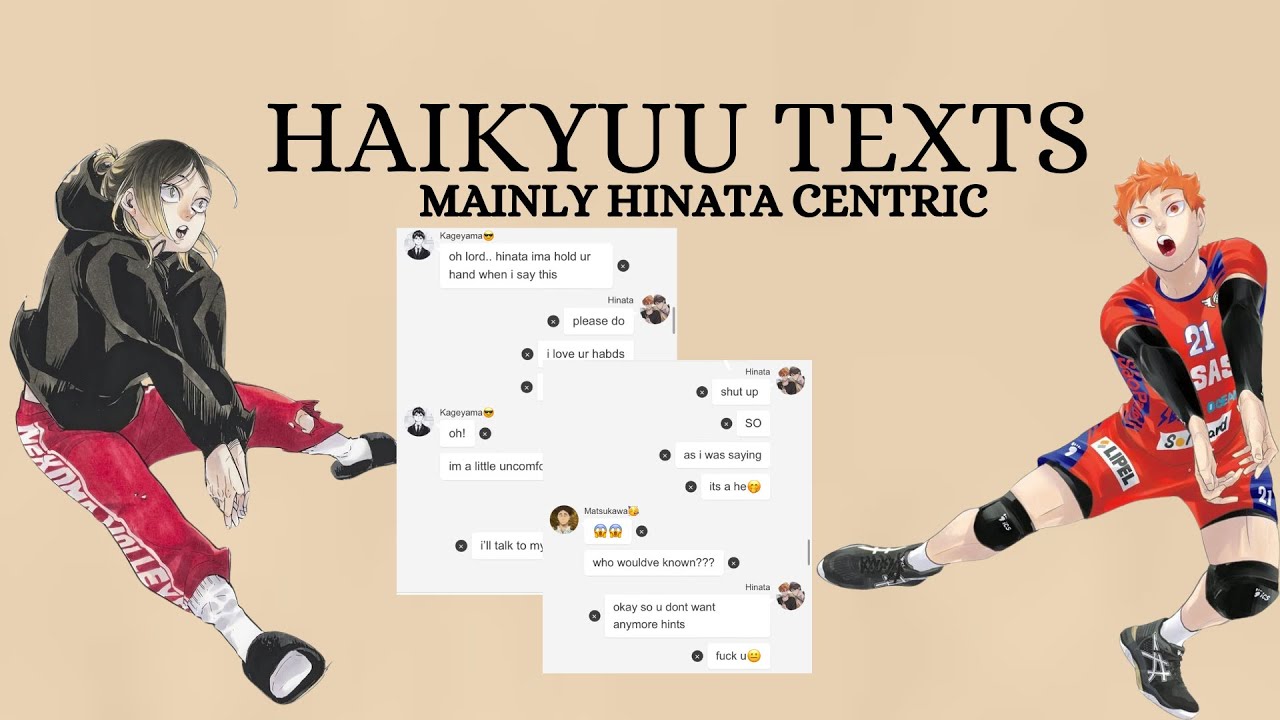 HAIKYUU TEXTS - Hinata Centric Kinda - Foreshadowing on future ships😍🤗