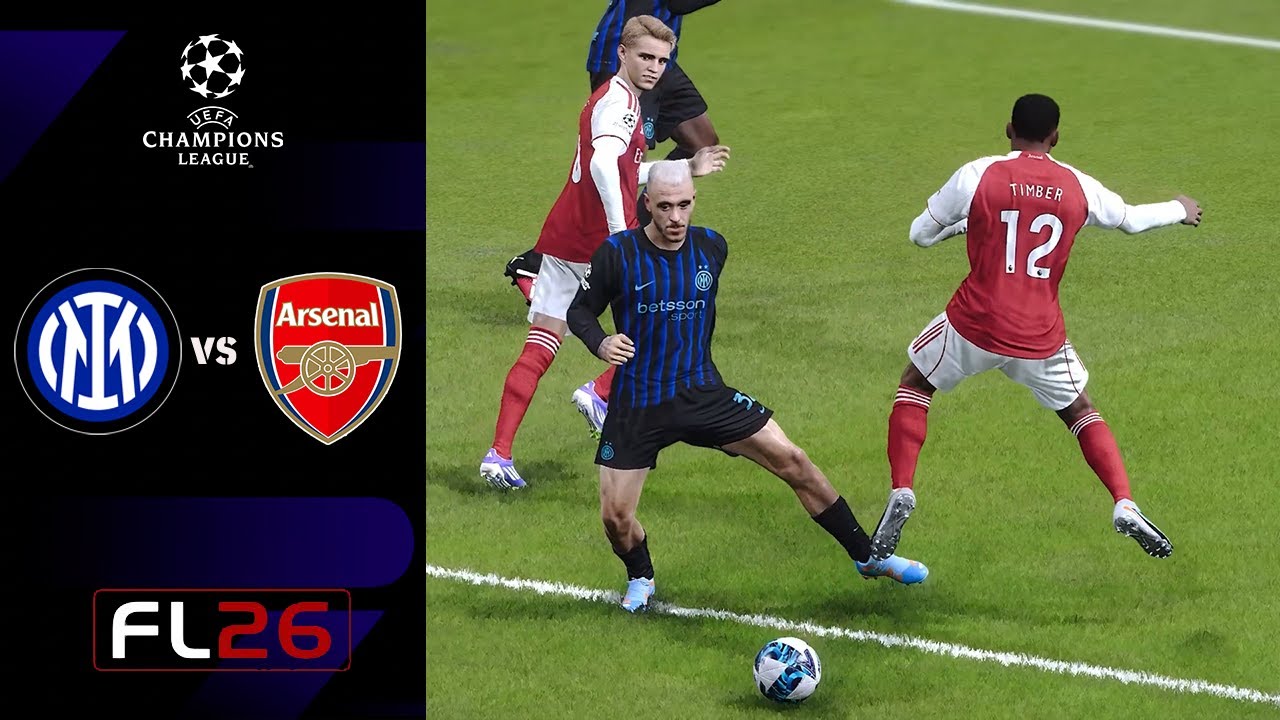 FL 26 | UEFA Champions League 25/26 | Inter Milan vs Arsenal | Realistic MODs | Full Match | PC
