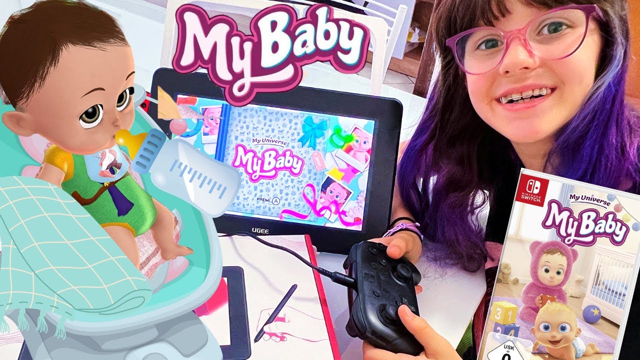 🍼 My Baby Simulator 👶Gameplay Nintendo Switch con Ugee U1200!