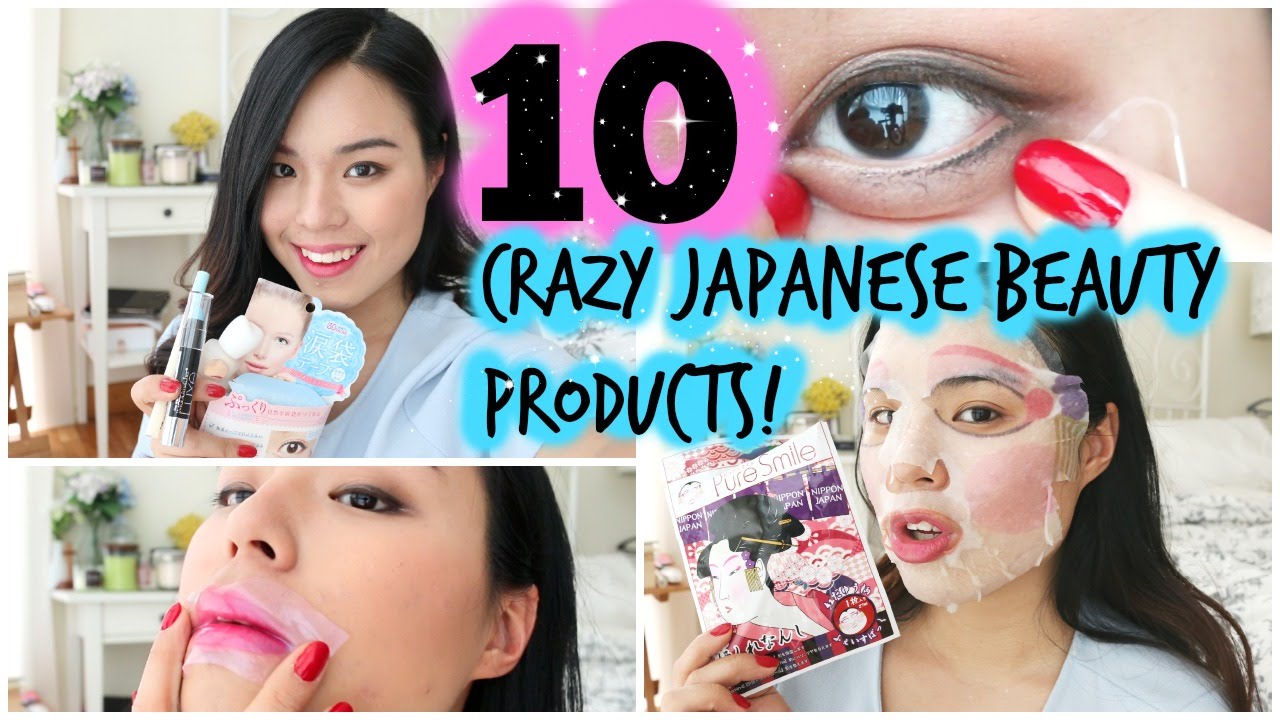 Trying Out 10 Crazy Japanese Beauty Products! | roseannetangrs